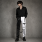 Prime Quality Men Gothic Bondage Gents Pant Black White Cotton Pants Pant Rock Hard Trouser Heavy Weight Pant Emo Pants