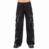 Men's Electro Bondage Rave Gothic Cyber Chain Goth Jeans Punk Rock Pants