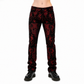 TAPESTRY VICTORIAN VAMPIRE DRACULA GOTHIC STEAMPUNK PIRATE RED BLACK PANTS