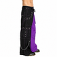 Gothic Bondage Men Pant Alternative Punk Rock Transformer Trouser Purple Baggy Pants