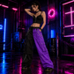 Gothic Bondage Men Pant Alternative Punk Rock Transformer Trouser Purple Baggy Pants