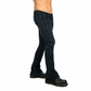 DARKROCK LACE UP ROCKER FIT RIFF BOOT CUT GOTHIC PUNK STAGE BLACK JEANS PANTS BIKER
