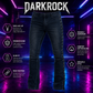 DARKROCK LACE UP ROCKER FIT RIFF BOOT CUT GOTHIC PUNK STAGE BLACK JEANS PANTS BIKER