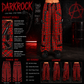 Gothic Bondage Red Plaid Men Pant Alternative Punk Rock Emo Trouser Pant Shorts