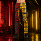 Men Bondage Straps Punk Split Leg Plaid Jeans Pant Alternative Rebel Rock Emo