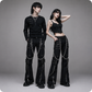 Men's Gothic Bondage Pant Rock Hard Trouser Heavy Weight Pant