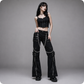 Men's Gothic Bondage Pant Rock Hard Trouser Heavy Weight Pant