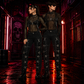 Men's Electra Bondage Rave Gothic Cyber Chain Gothic Jeans Punk Rock  Pants
