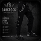 Men's Bondage Black Goth Punk Rock Morte Pants Buckle Chain Trouser Pants