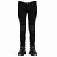 GOTHIC BONDAGE JEANS HEAVY WEIGHT ZIPPER PUNK ROCK GOTH TROUSER PANTS