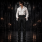 Men's Apocrypha Trousers Pants Steampunk Black Brocade Vintage Gothic Victorian