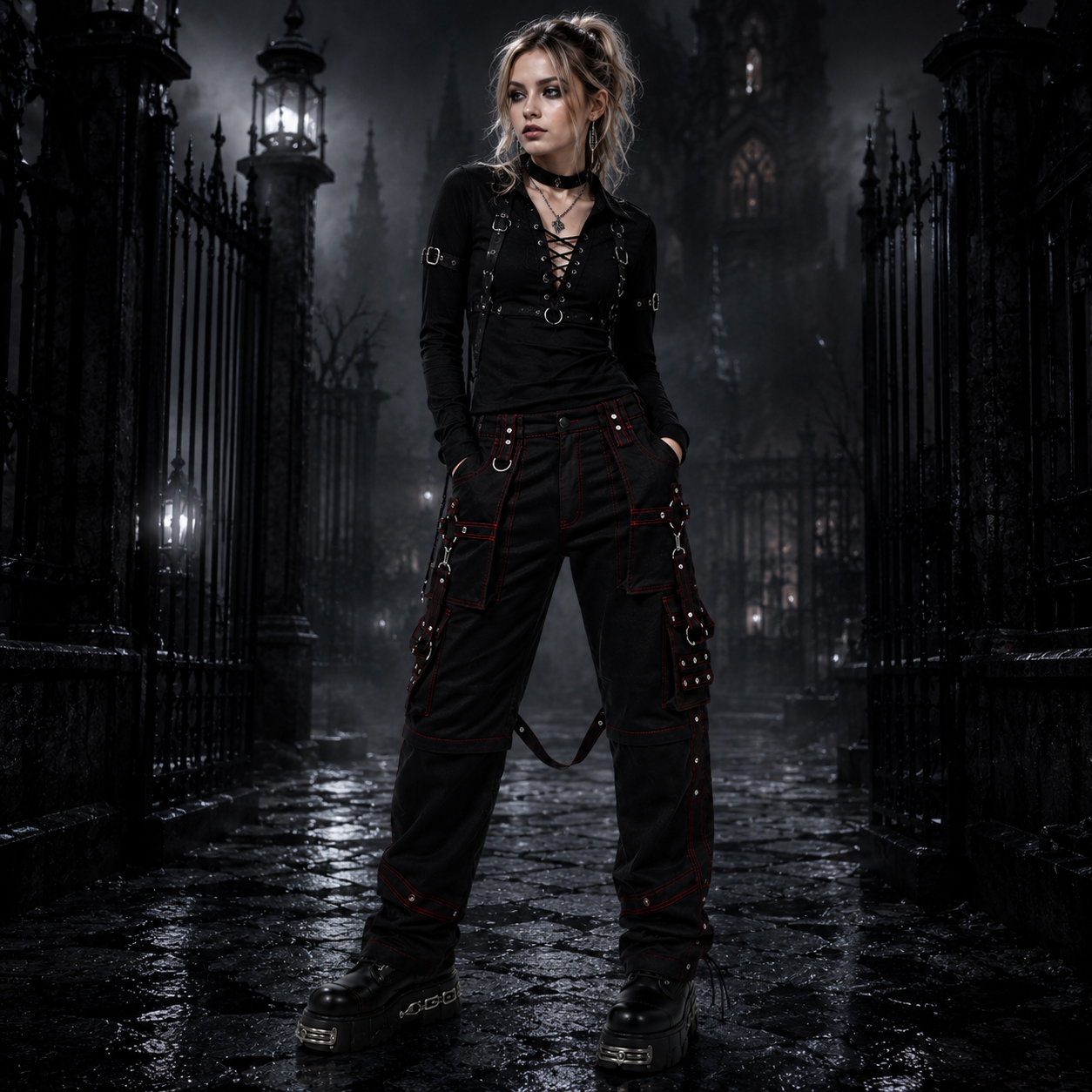Men Bondage Trouser Gothic Transformer Baggy Pants Trouser Emo Pants Usa