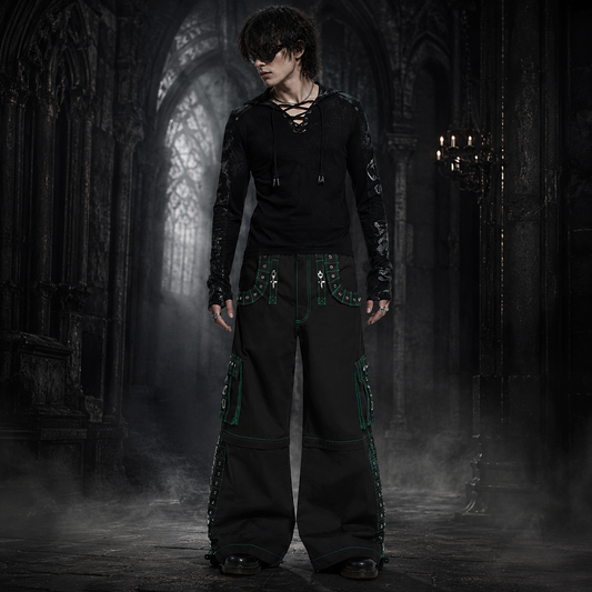 Men Bondage Trouser Gothic Transformer Baggy Pants Trouser Emo Pants USA