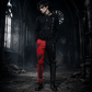 Men Gothic Split Leg Bondage Pant Rock Hard Trouser Heavy Weight Emo Pants