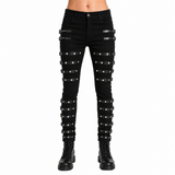 Men Gothic Bad Concert Black Metal Pant Rock Hard Trouser Heavy Pants