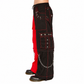 Men Bondage Trouser Punk Rock Transformer Baggy Black Split Leg Pants Emo