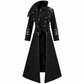 Scorpion Men's Black Punisher Hooded Trench Coat Long Jacket Black Gothic Steampunk
