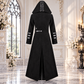 Scorpion Men's Black Punisher Hooded Trench Coat Long Jacket Black Gothic Steampunk
