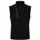 Gothic Mens Dark Gothic Zip Up Tank Top Vest