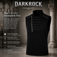 Gothic Mens Dark Gothic Zip Up Tank Top Vest