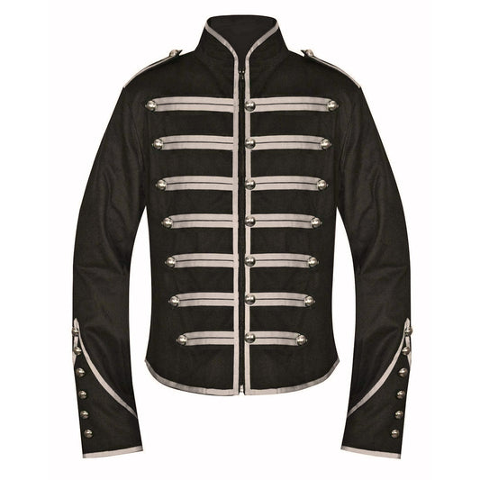 DARKROCK Military Drummer Jacket Black Parade Jacket Goth Punk Adam Ant VTG Style (2)