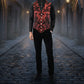 VICTORIAN GENTLEMAN'S ARISTOCRAT VEST TAPESTRY STYLISH CASUAL VEST RED