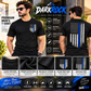 Thin Blue Line Flag Shirt for Men's Distressed American Flag Graphic Tee