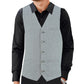 Men Herringbone Wool Blend Tweed Vest Premium Grey Waistcoat Suit Vest V Neck Slim Fit Waistcoat/USA