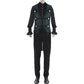 Men's Brocade Vest Waistcoat Tailcoat Black Brocade Damask Velvet Gothic Steampunk/Usa