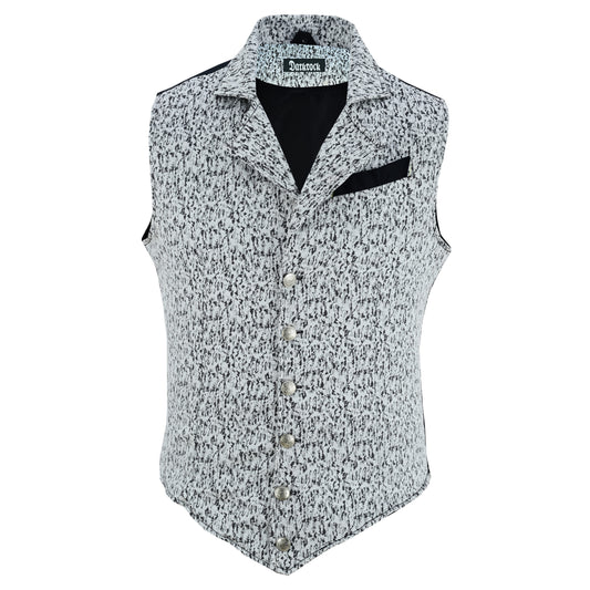 Handmade White Men's Victorian Suit Gentleman Vest Steampunk Gothic Waistcoat/Usa
