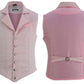 Handmade Pink Men's Victorian Suit Gentleman Vest Steampunk Gothic Waistcoat/Usa
