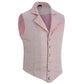 Handmade Pink Men's Victorian Suit Gentleman Vest Steampunk Gothic Waistcoat/Usa