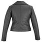 DarkRock Women's Black Slim Fit Biker Style Moto Faux Leather Jacket (4)