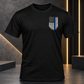 Thin Blue Line Flag Shirt for Men's Distressed American Flag Graphic Tee