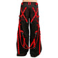 Gothic Men's Zip Off Pants Black Red