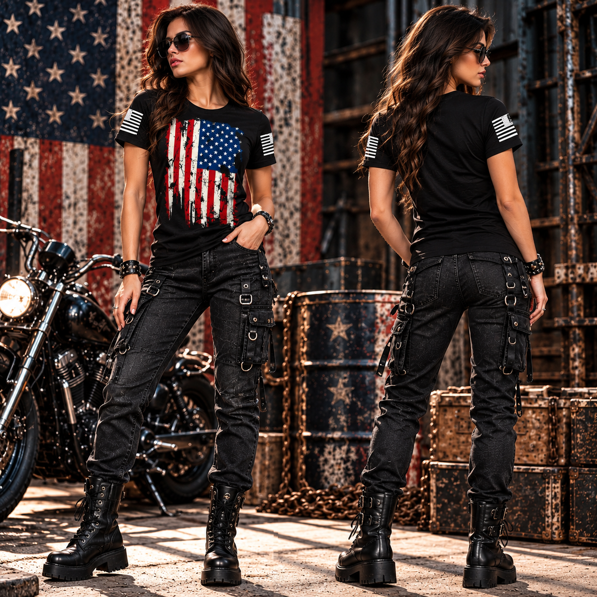 Men’s American Flag T-Shirt Patriotic USA Graphic Tee