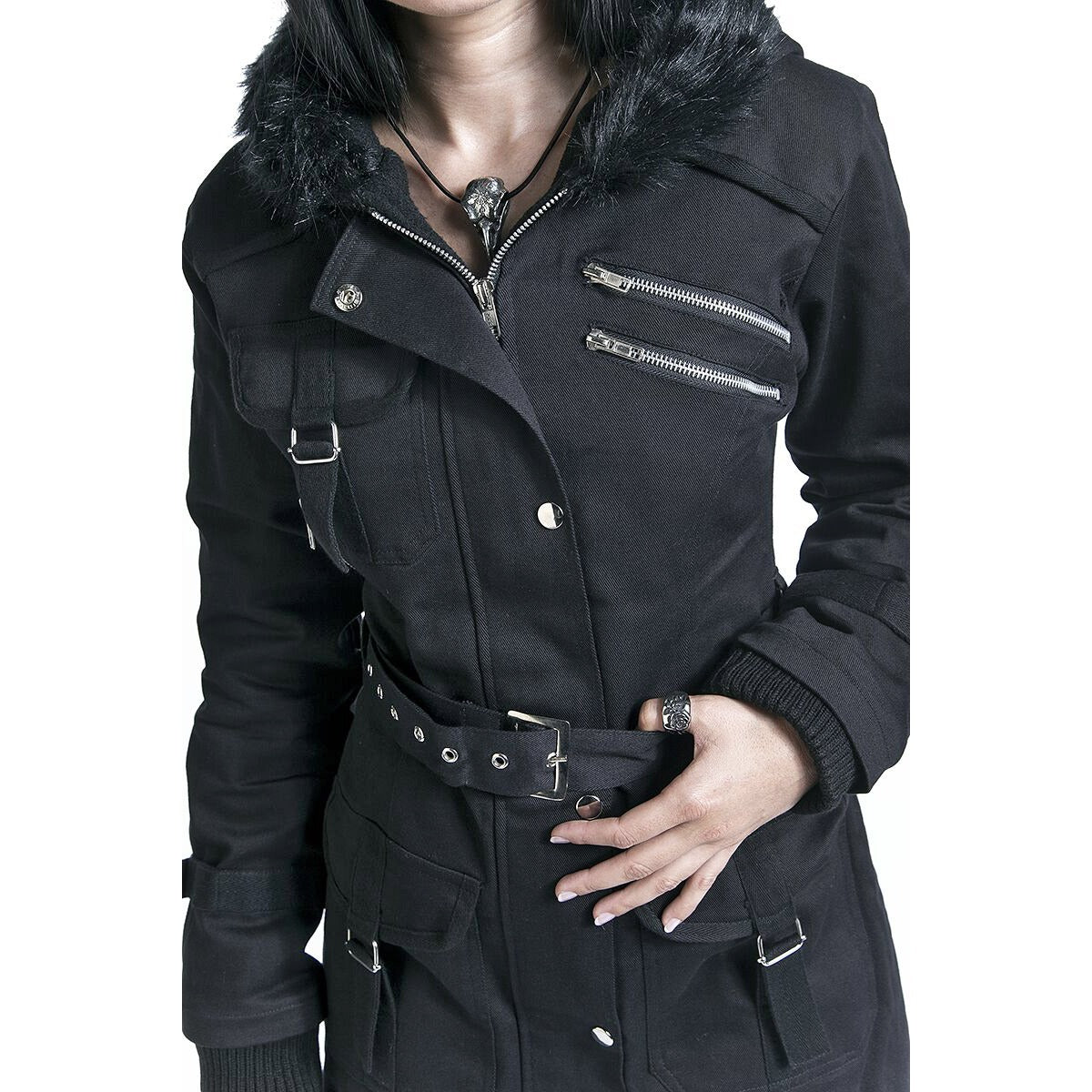Handmade Women's coat Jacket Winter Jacket With Multi Pocket Jacket (3)