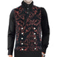 Men's Victorian Gentleman's Aristocrat Vest Tapestry/Stylish Casual Vest Red/Black