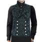 Men's Victorian Gentleman's Aristocrat Vest Tapestry Stylish Casual Vest Black