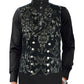 Men's Victorian Gentleman's Aristocrat Vest Tapestry Stylish Casual Vest Gold / Black
