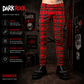 Gothic Bondage Red Plaid Men Pant Alternative Punk Rebel Rock Emo Trouser Pant