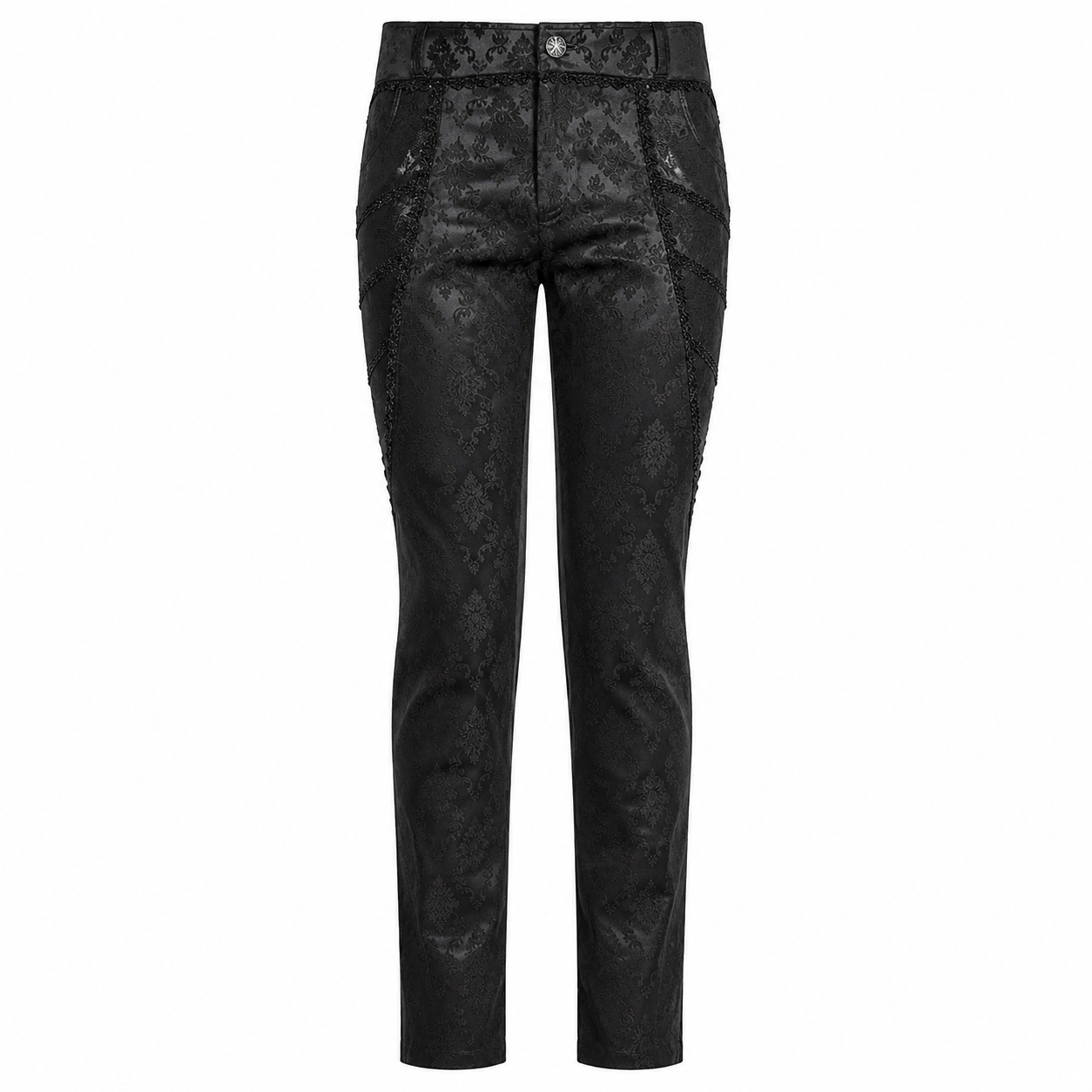 Gothic Punk Rave Mens Gothic Aristocrat Jacquard Dress Pants
