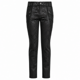 Gothic Punk Rave Mens Gothic Aristocrat Jacquard Dress Pants