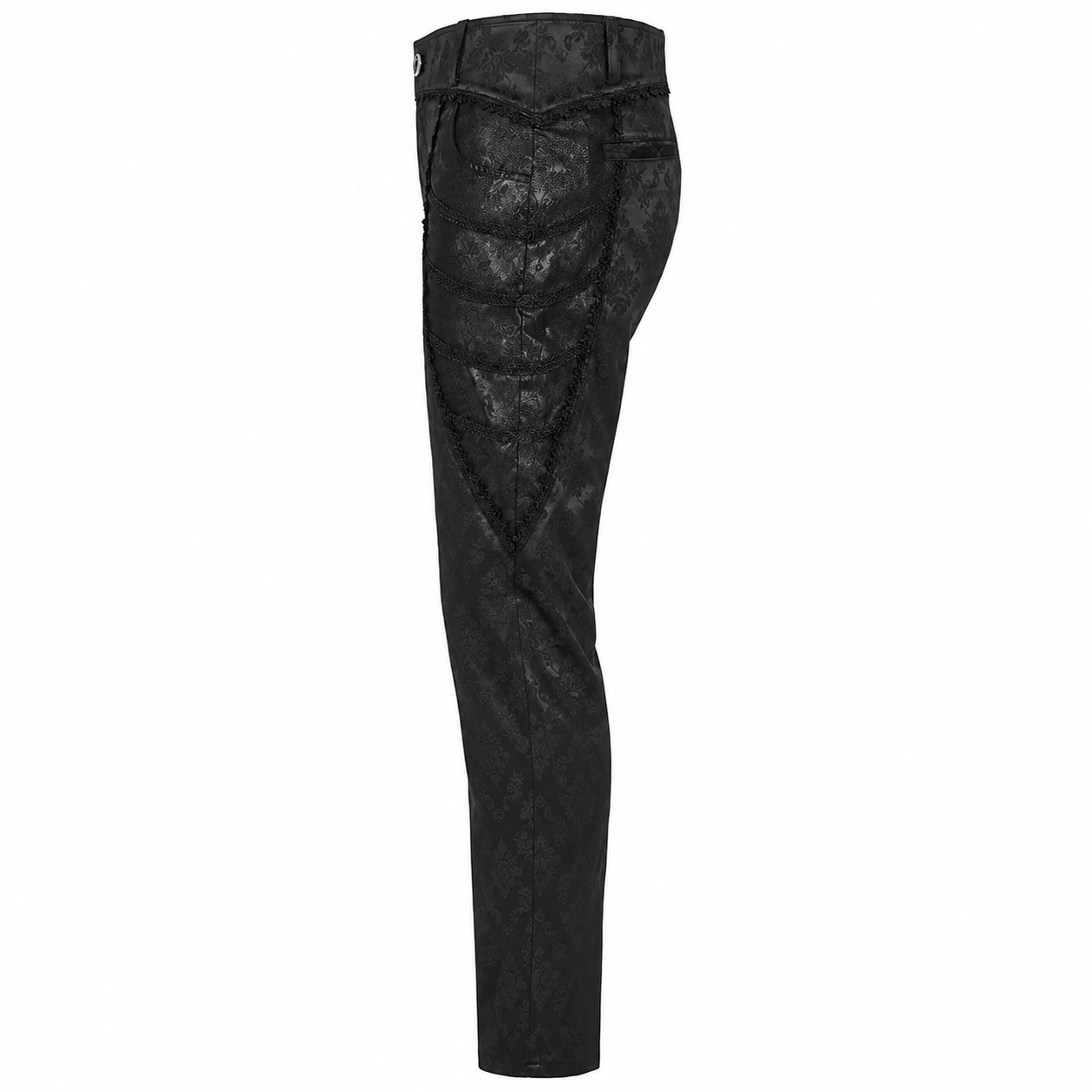 Gothic Punk Rave Mens Gothic Aristocrat Jacquard Dress Pants