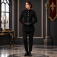 New Men's Military Style Coat Jacket Black Red Gothic Steampunk Usa Sizes Vtg