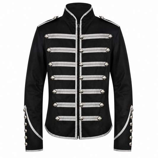Military Drummer Jacket Black Parade Jacket Goth Punk Adam Ant Vtg Style