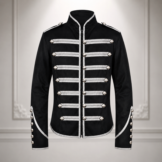 Military Drummer Jacket Black Parade Jacket Goth Punk Adam Ant Vtg Style