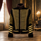 New Napoleonic Hussars Uniform Military Style Tunic Pelisse Jimi Hendrix Jacket Parade Drummer Officer Faux Fur