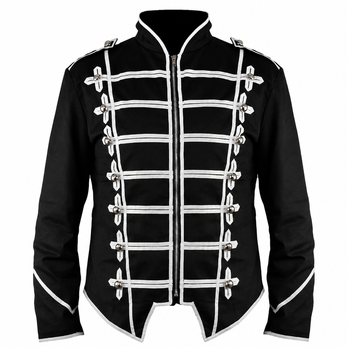 Military Drummer Jacket Black Parade Jacket Goth Punk Adam Ant VTG Style