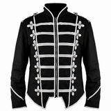 Military Drummer Jacket Black Parade Jacket Goth Punk Adam Ant VTG Style
